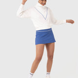 POLERON COURT HALF ZIP OFF WHITE