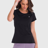 REMERA M/C T-SHIRT ROUND NECK BLACK