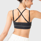 TOP  PIPING BRA BLACK