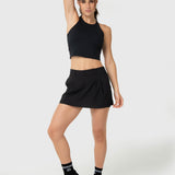 TOP  CROP MID SUPPORT BLACK