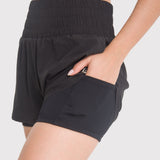 SHORT 2 IN 1 ACTIVE SHORT BLACK