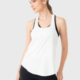 REMERA S/M TRAINING TANK WHITE/WHITE