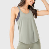 REMERA S/M TRAINING TANK GREEN