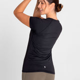 REMERA M/C T-SHIRT ROUND NECK BLACK
