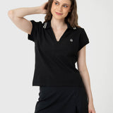 POLERA M/C HERITAGE POLO ALOE BLACK