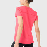 POLERA M/C V-NECK RASPERRY