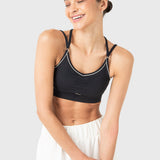 TOP  PIPING BRA BLACK