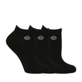 CALCETIN 3PACK LOW CUT MACA ALL BLACK