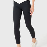 CALZA HR ANKLE LEG EVA BLACK/OFF WHITE