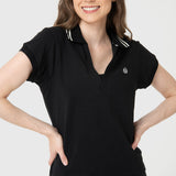 POLERA M/C HERITAGE POLO ALOE BLACK