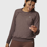 POLERA M/C CREW NECK REC MELANGE CHOCOLATE