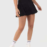 FALDA WOVEN PLEATED SKORT BLACK