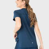 POLERA M/C V-NECK DENIM BLUE
