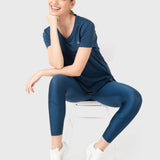 POLERA M/C V-NECK DENIM BLUE