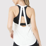 REMERA S/M TRAINING TANK WHITE/WHITE