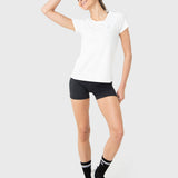REMERA M/C T-SHIRT ROUND NECK WHITE