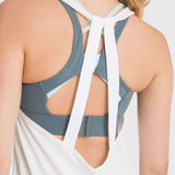 REMERA S/M TRAINING TANK WHITE/WHITE