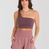 TOP  STRAPPY ONE SHOULDER HABANNO