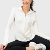 PRIMERAS CAPAS LS HALF ZIP OFF WHITE
