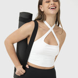 TOP  CROSS BACK CROP WHITE